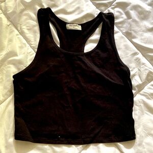 Zenana racer back crop top